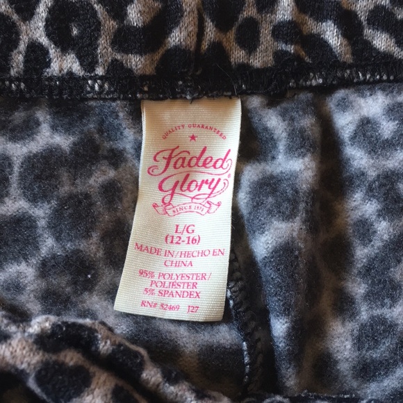 Legging black & cheetah print medium/large - Picture 5 of 5